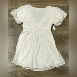 Altar'd State White Eyelet Mini Dress